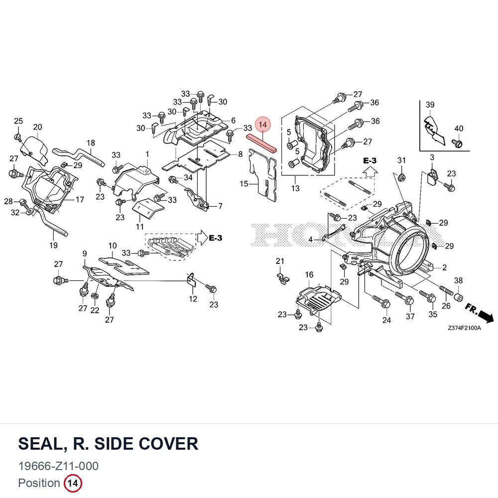 SEAL, R. SIDE COVER