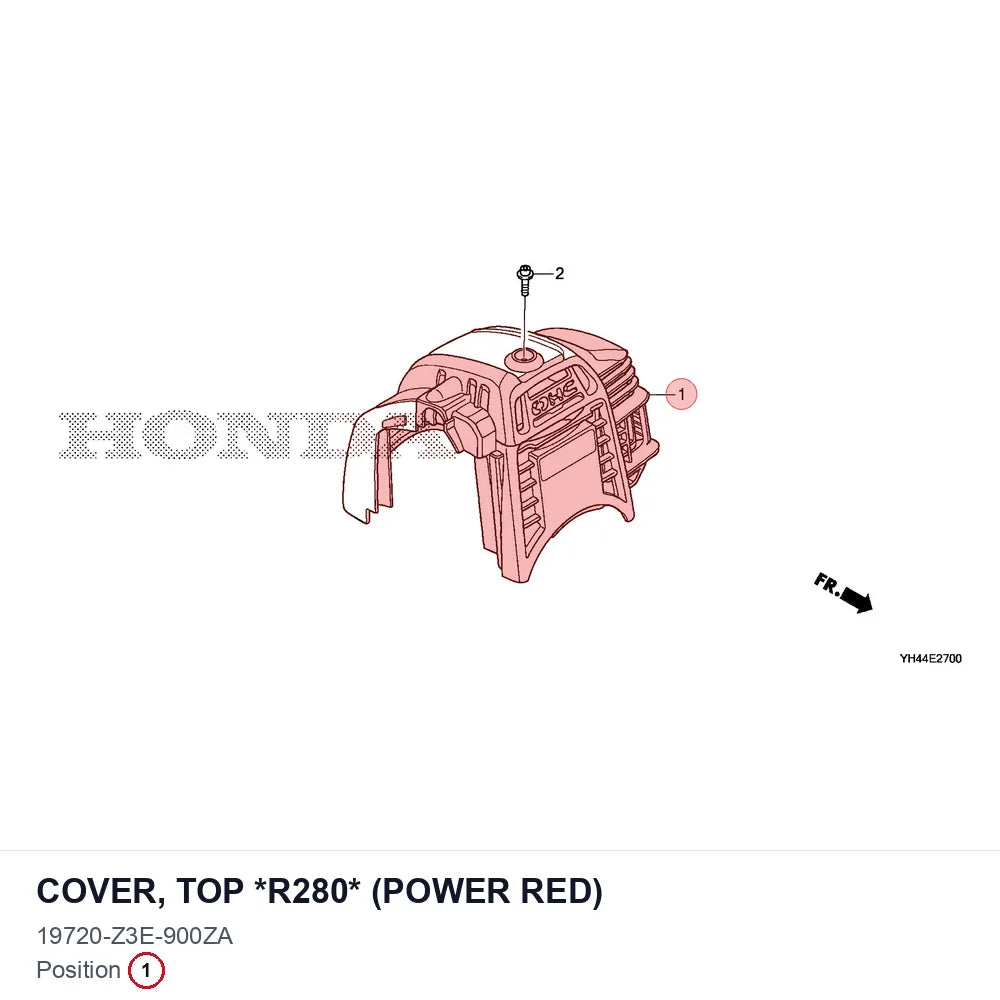 COVER, TOP *R280* (POWER RED)