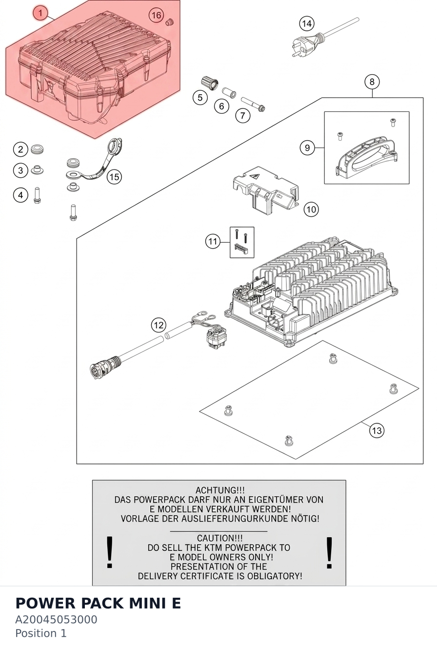 Diagram preview: POWER PACK MINI E (A20045053000)