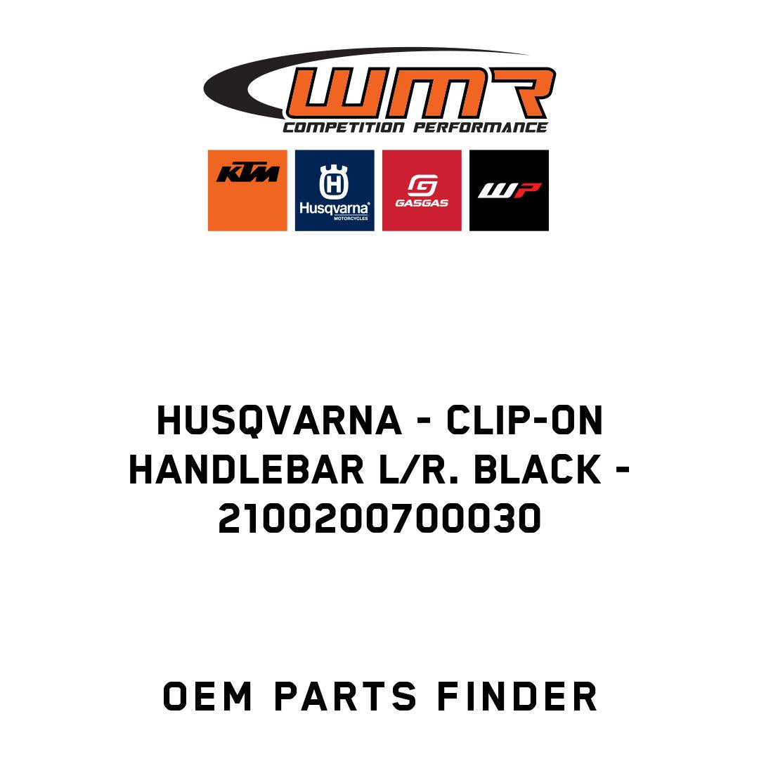 Clip-on handlebar l/r. black