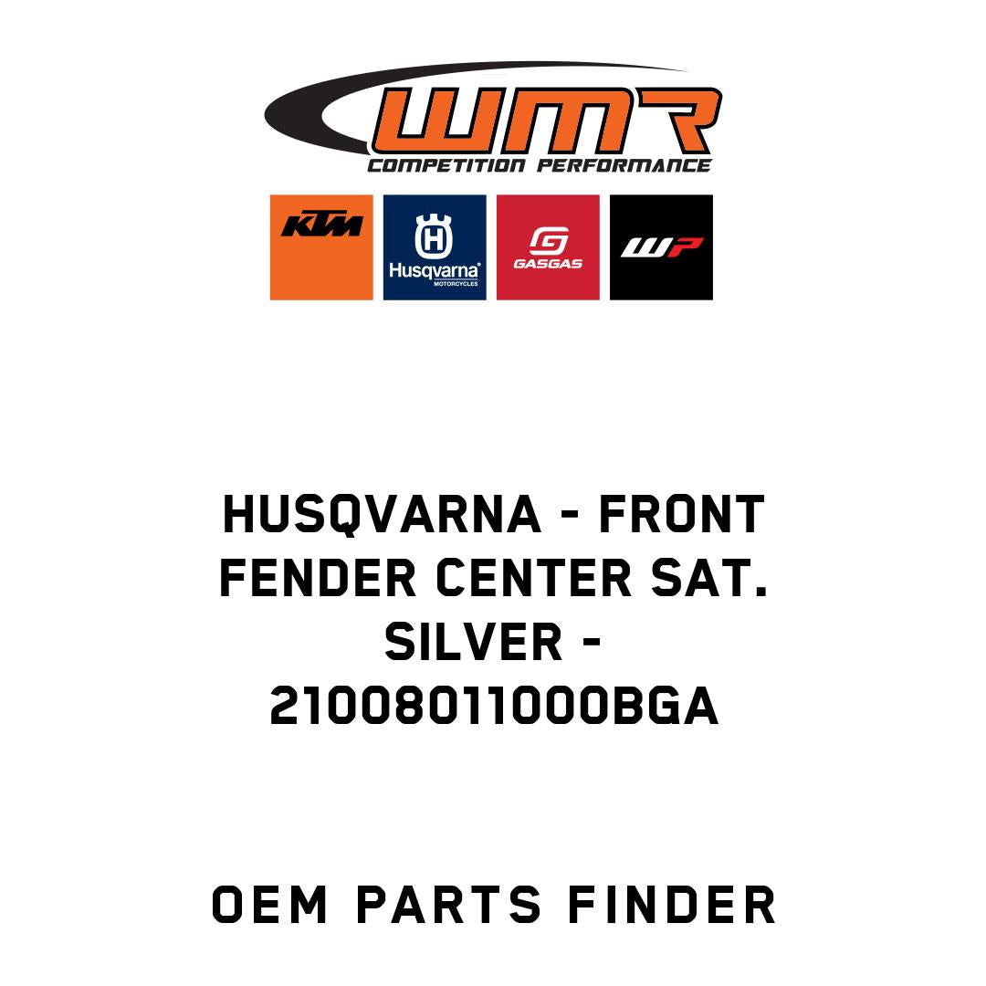 front fender center sat. silver