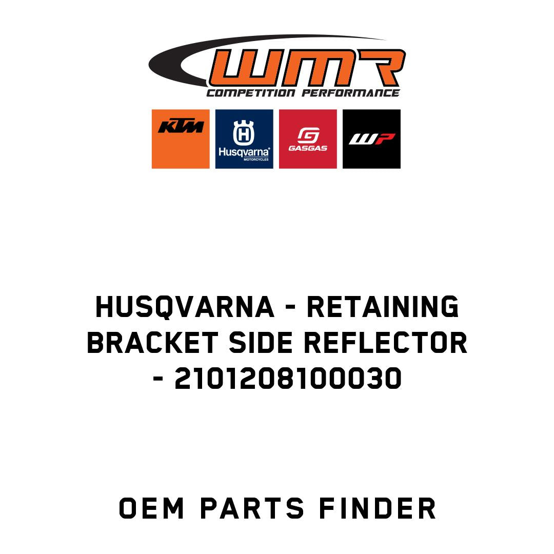 Retaining bracket side reflector