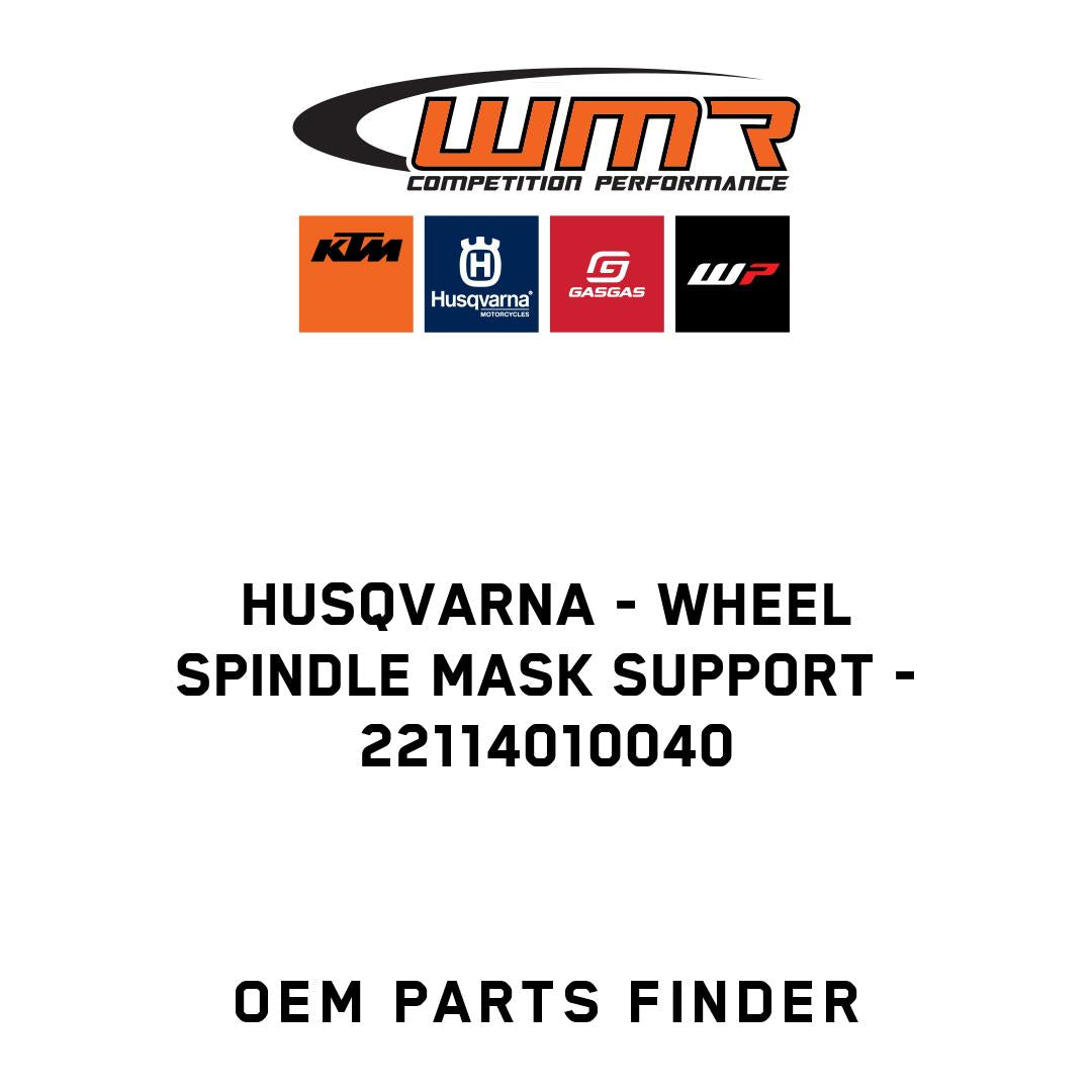 Wheel spindle mask support
