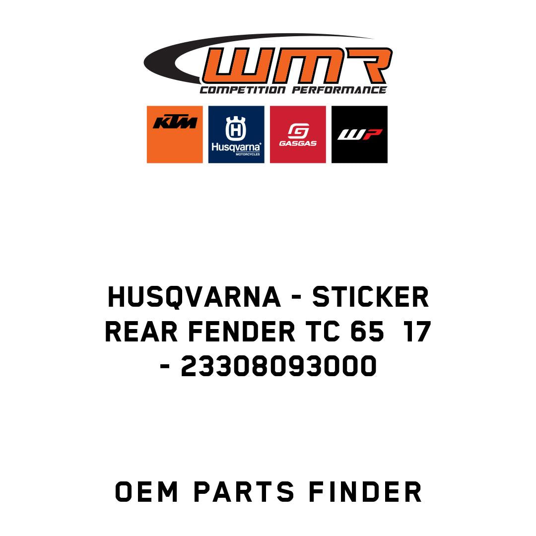 Sticker rear fender TC 65  17
