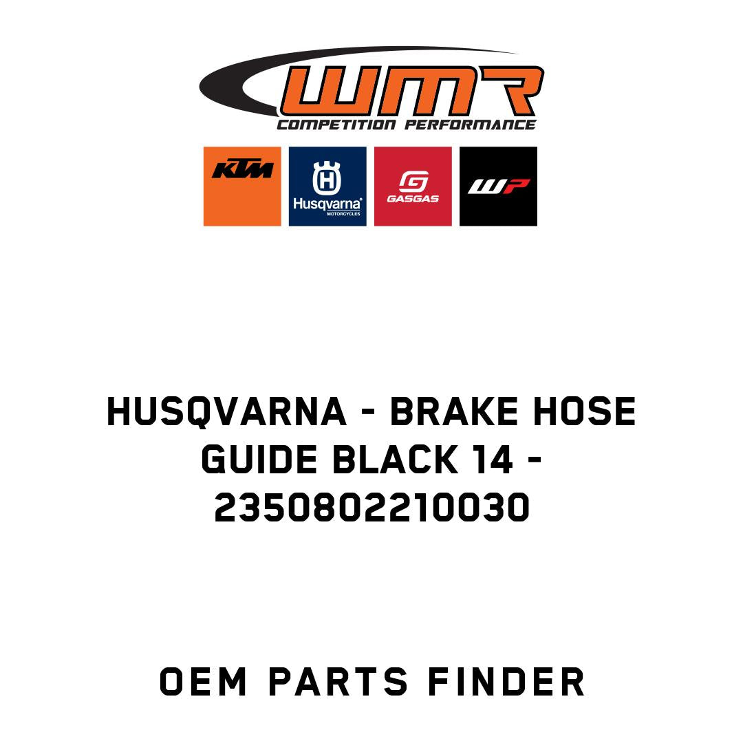 BRAKE HOSE GUIDE BLACK 14