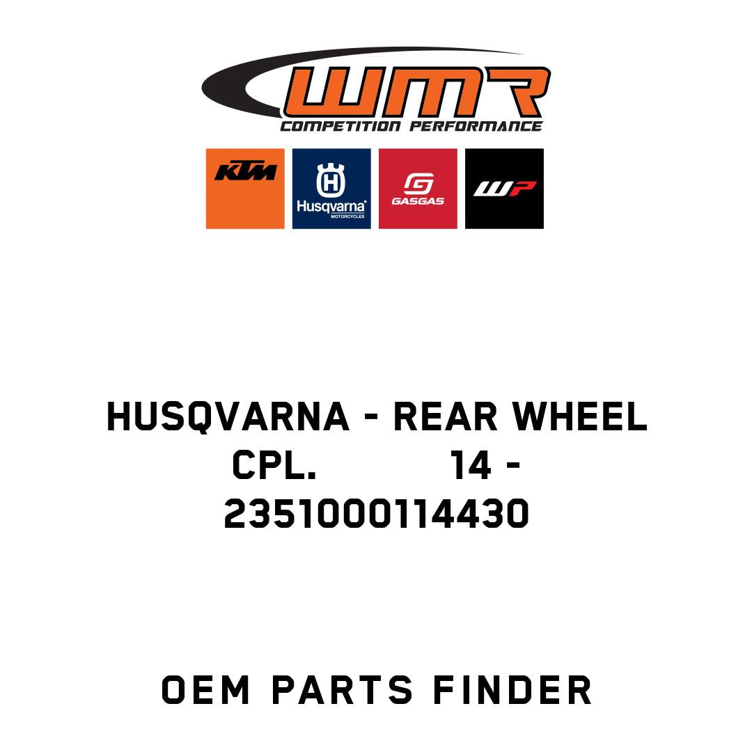 REAR WHEEL CPL.           14
