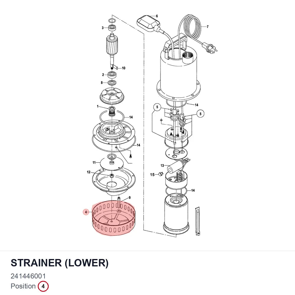 STRAINER (LOWER)