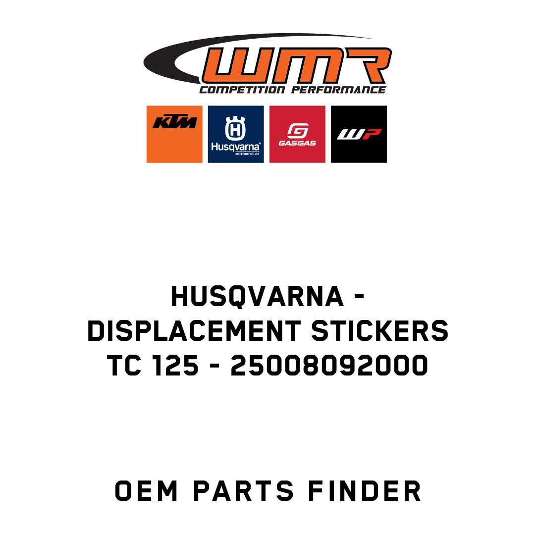 DISPLACEMENT STICKERS TC 125