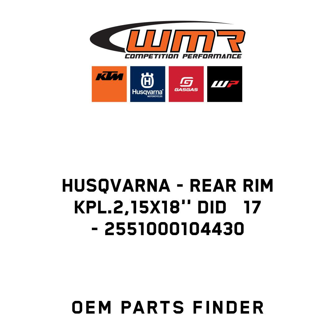 REAR RIM KPL.2,15X18'' DID 17