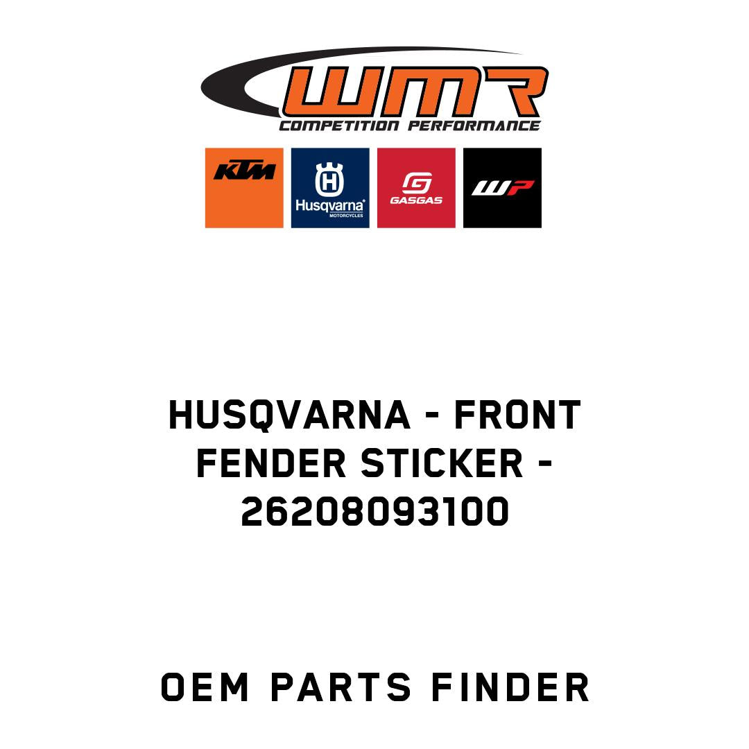 Front fender sticker