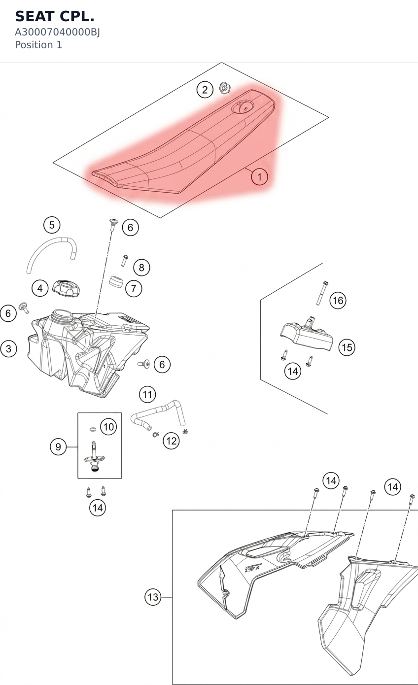 Diagram preview: SEAT CPL. (A30007040000BJ)
