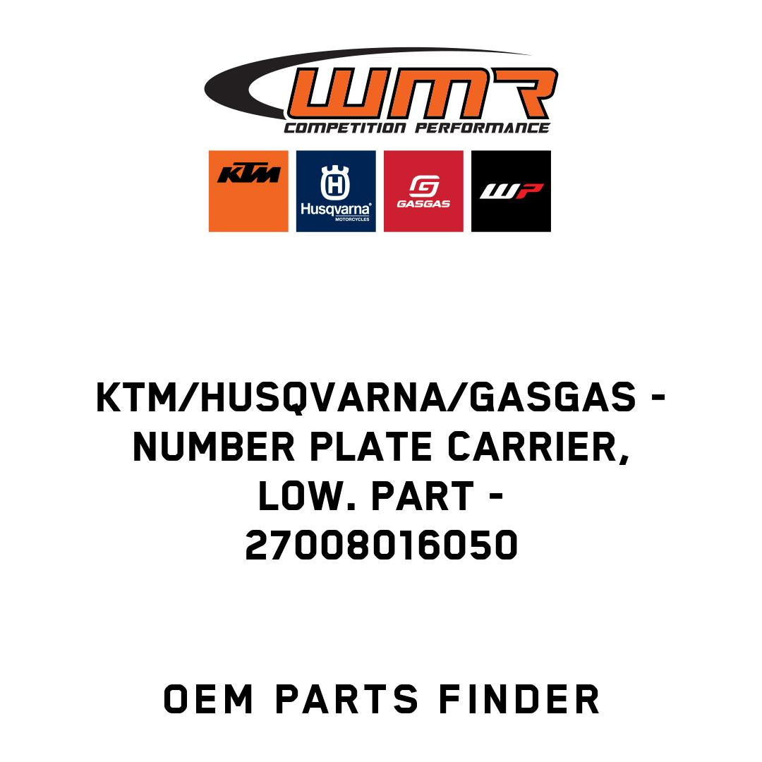Number plate carrier, low. part