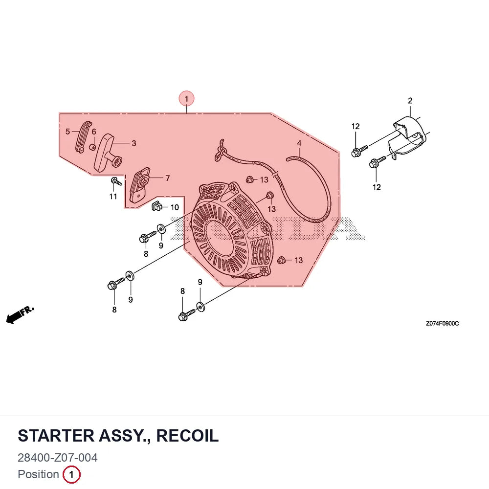 STARTER ASSY., RECOIL