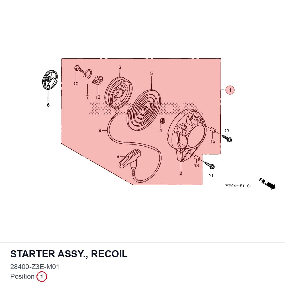 STARTER ASSY., RECOIL