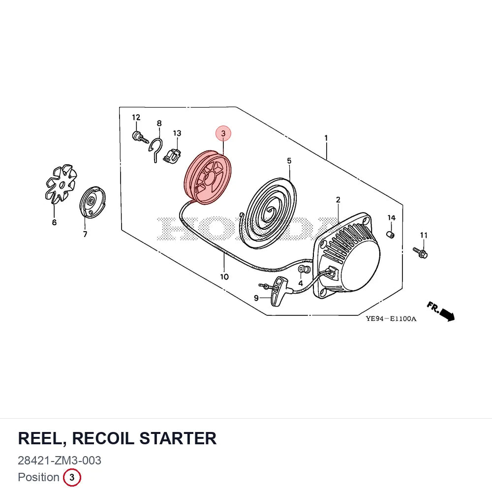 REEL, RECOIL STARTER
