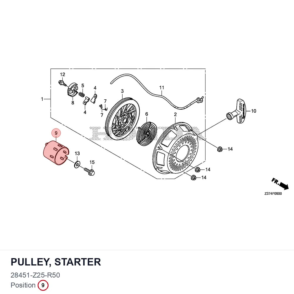 PULLEY, STARTER