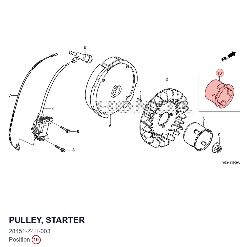 PULLEY, STARTER
