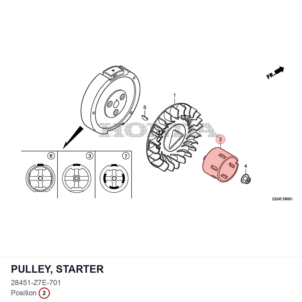 PULLEY, STARTER