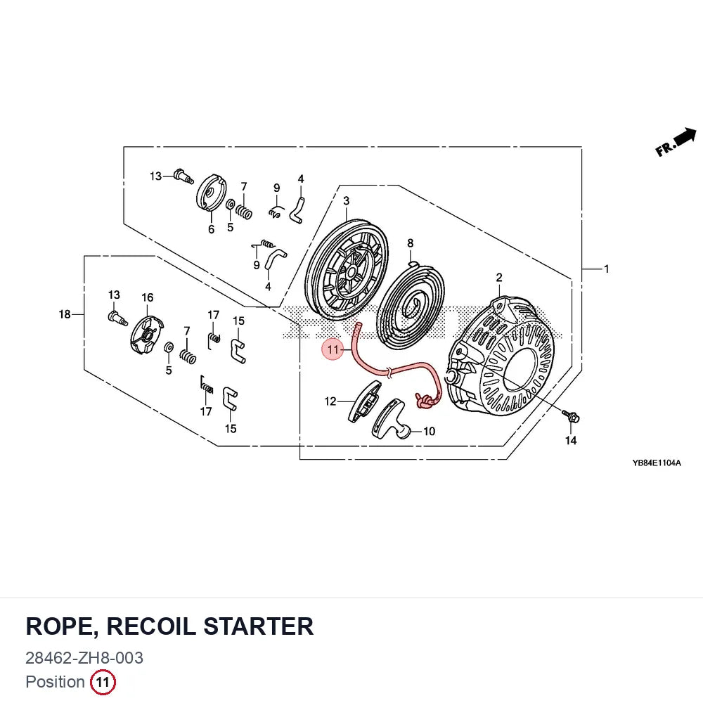 ROPE, RECOIL STARTER