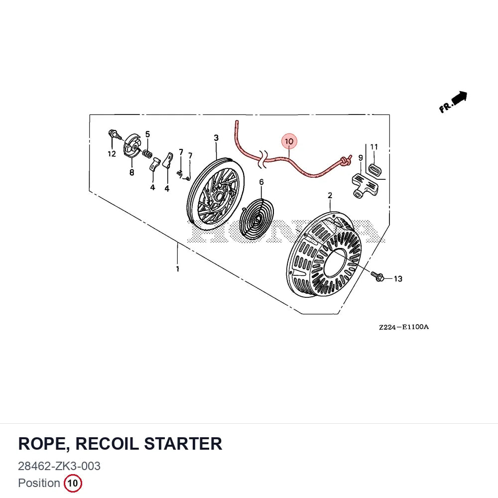 ROPE, RECOIL STARTER