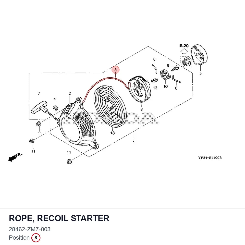 ROPE, RECOIL STARTER