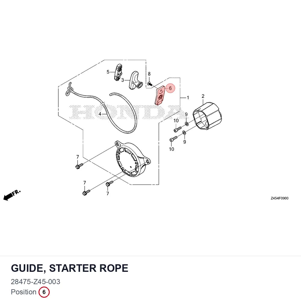 GUIDE, STARTER ROPE