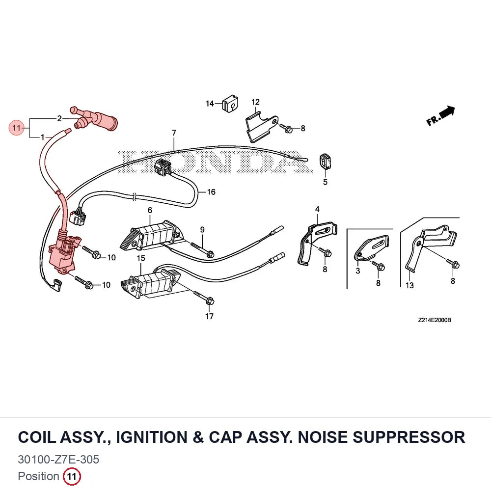 COIL ASSY., IGNITION & CAP ASSY. NOISE SUPPRESSOR
