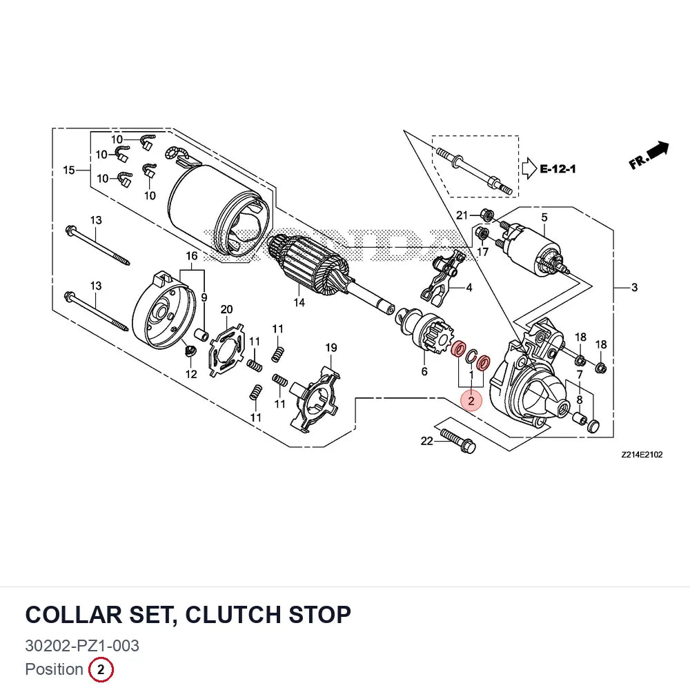 COLLAR SET, CLUTCH STOP