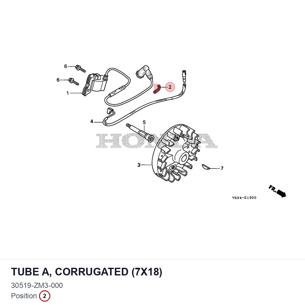 TUBE A, CORRUGATED (7X18)