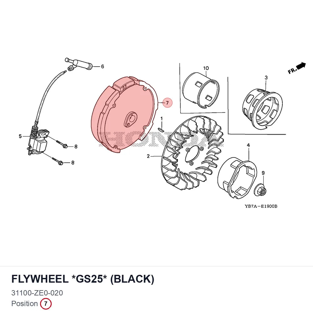 FLYWHEEL *GS25* (BLACK)