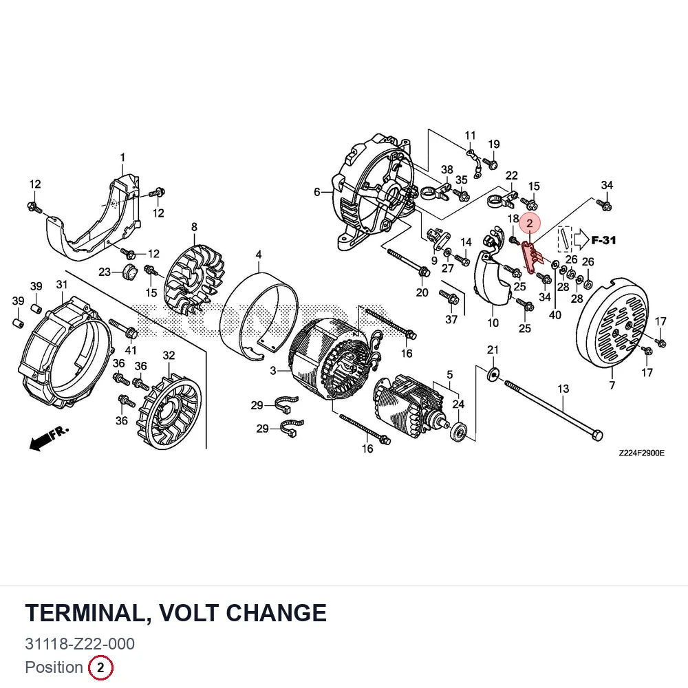 TERMINAL, VOLT CHANGE