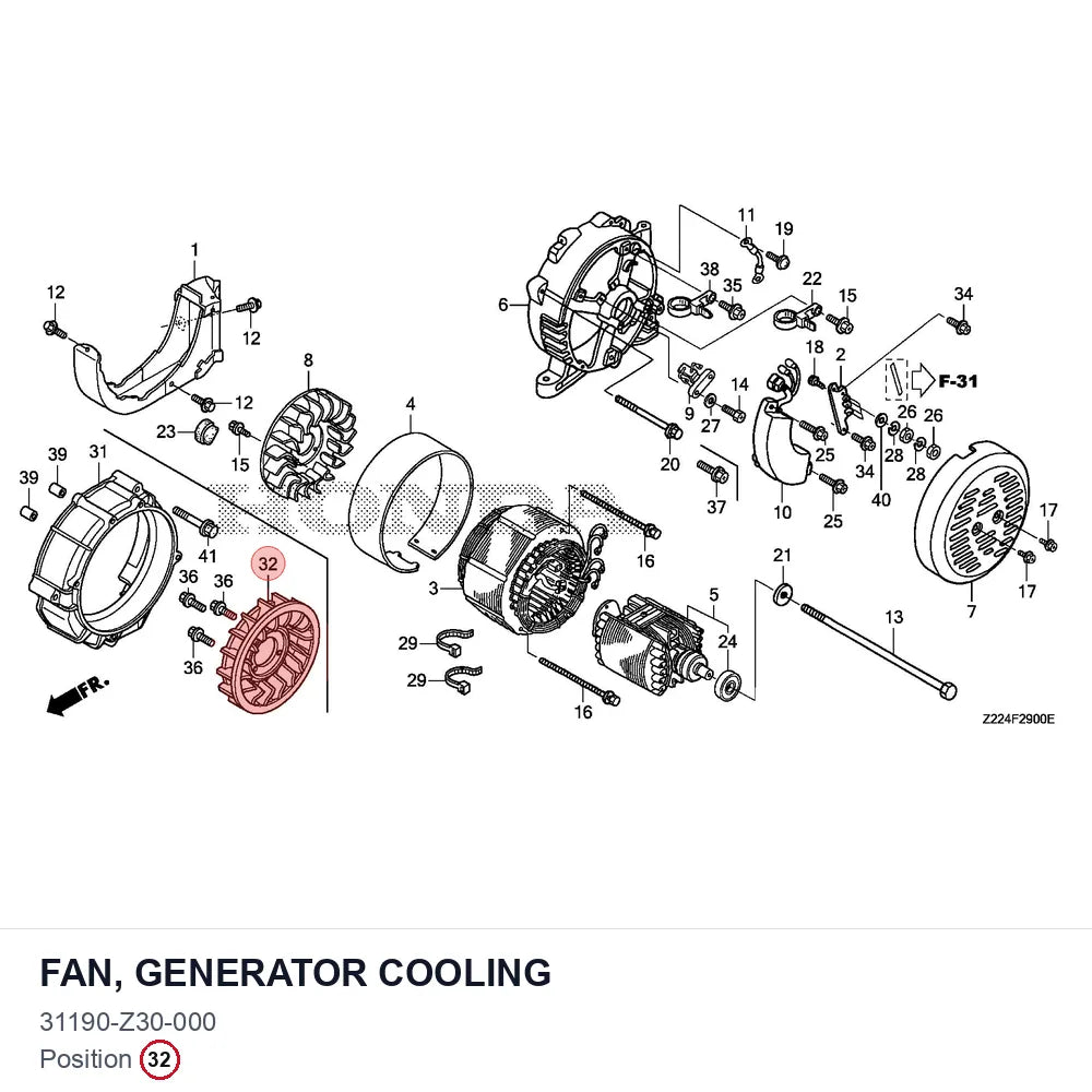 FAN, GENERATOR COOLING