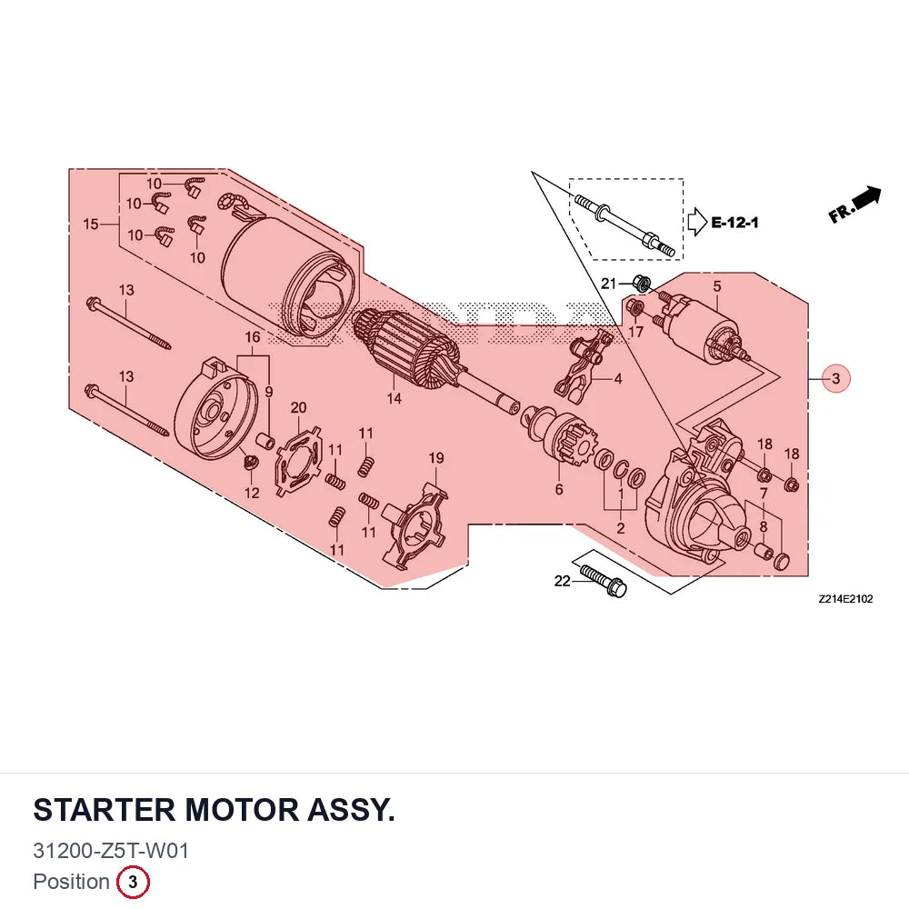 STARTER MOTOR ASSY.