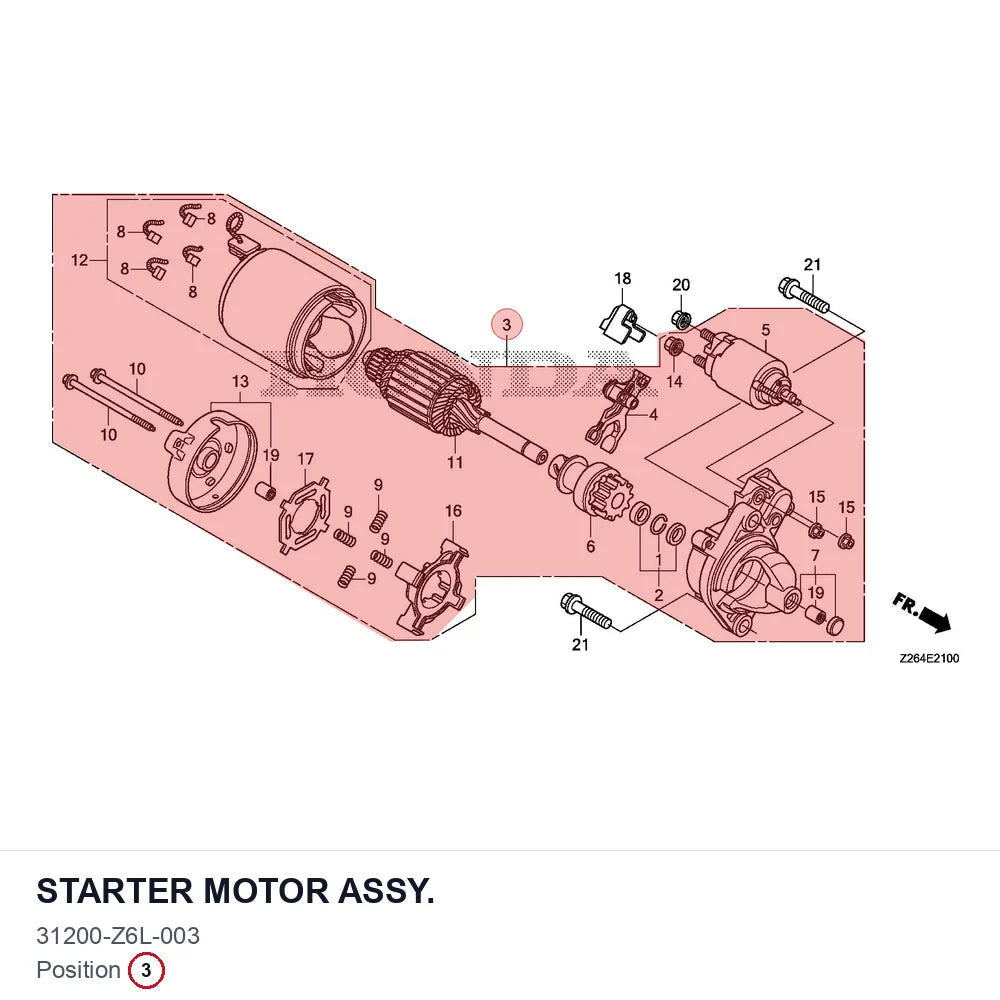 STARTER MOTOR ASSY.