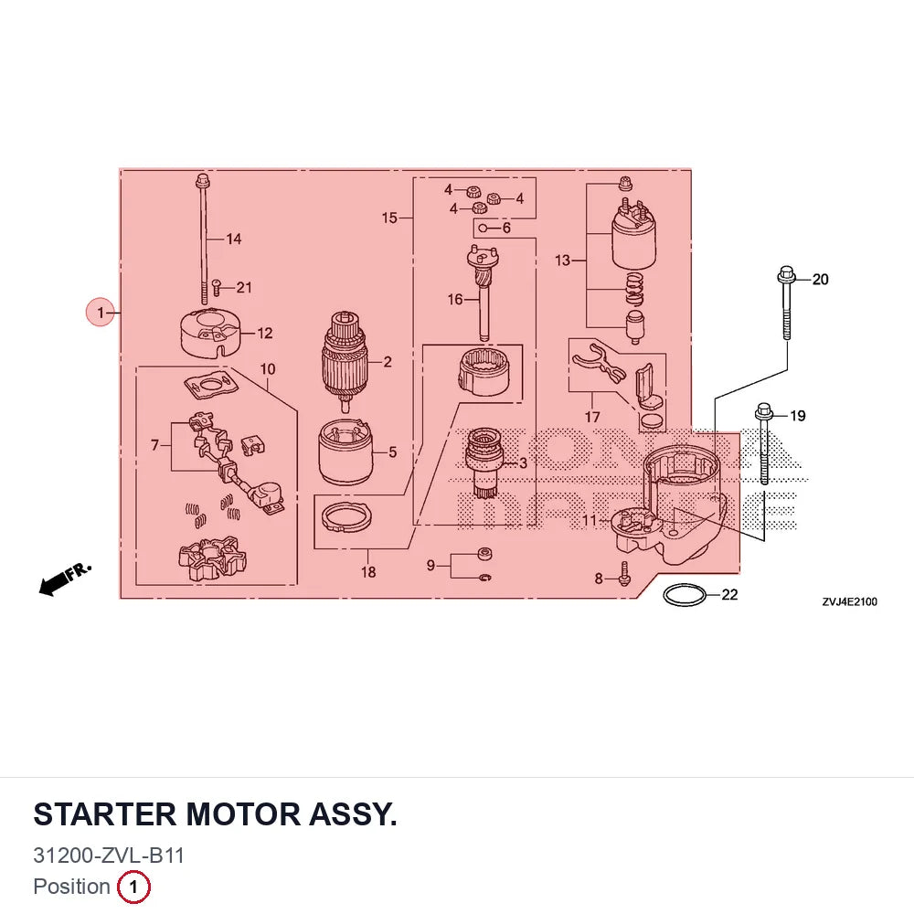STARTER MOTOR ASSY.