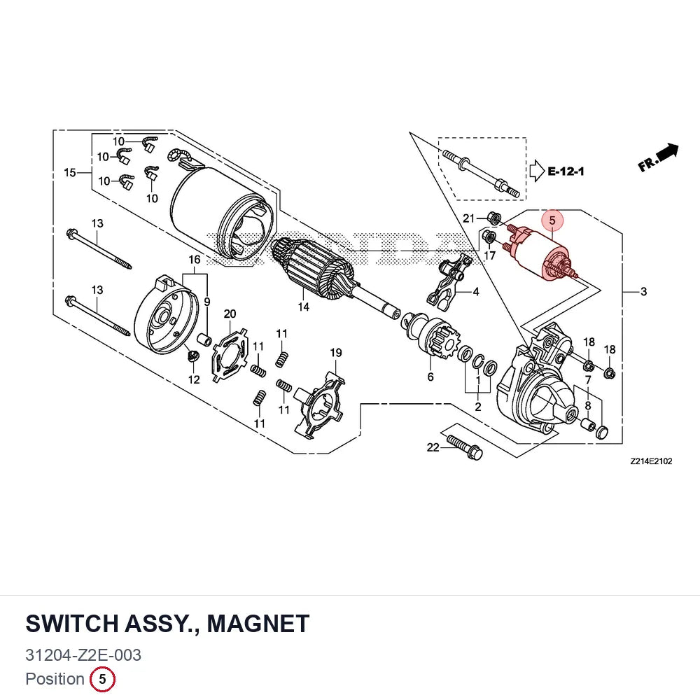 SWITCH ASSY., MAGNET