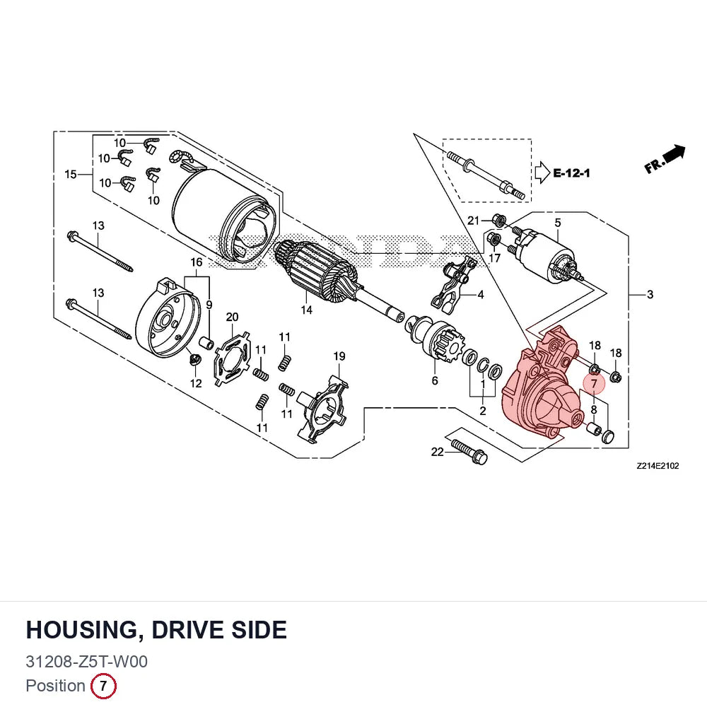 HOUSING, DRIVE SIDE