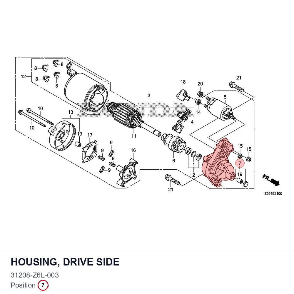 HOUSING, DRIVE SIDE