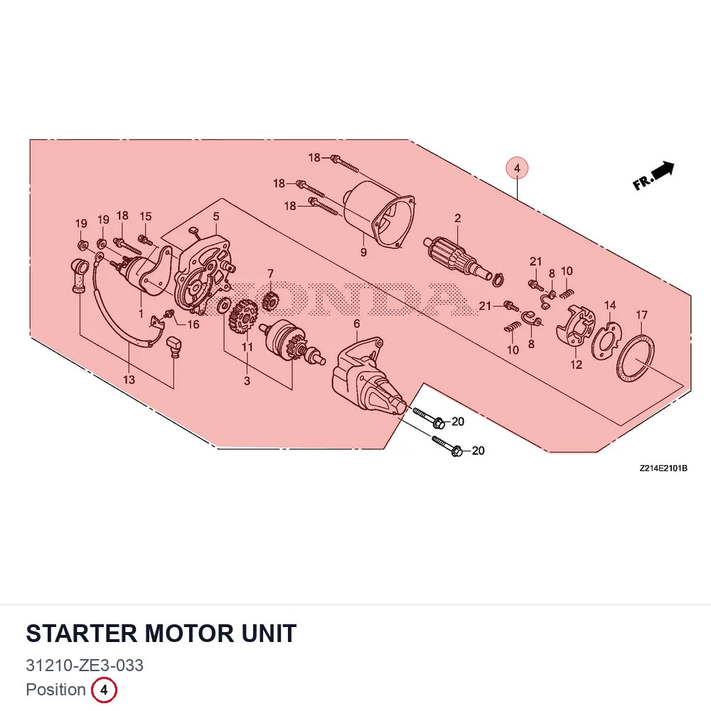 STARTER MOTOR UNIT