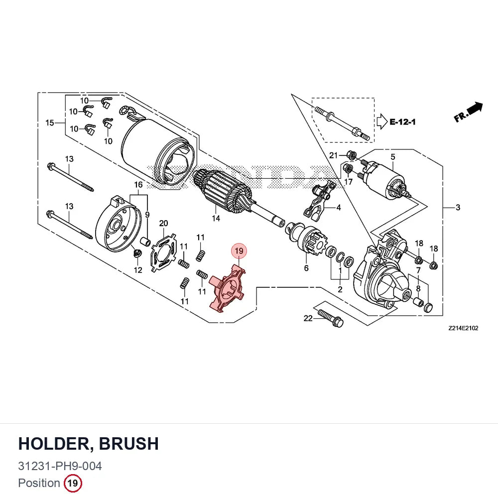 HOLDER, BRUSH