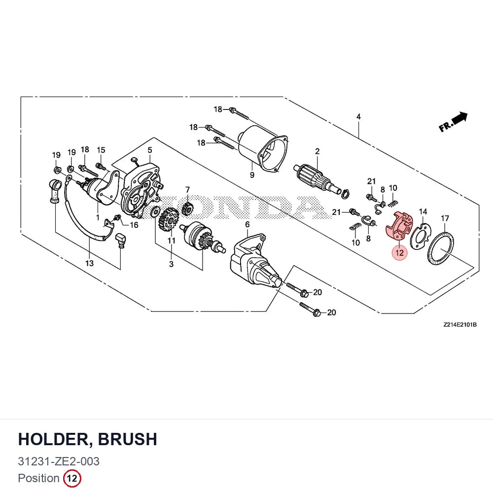 HOLDER, BRUSH