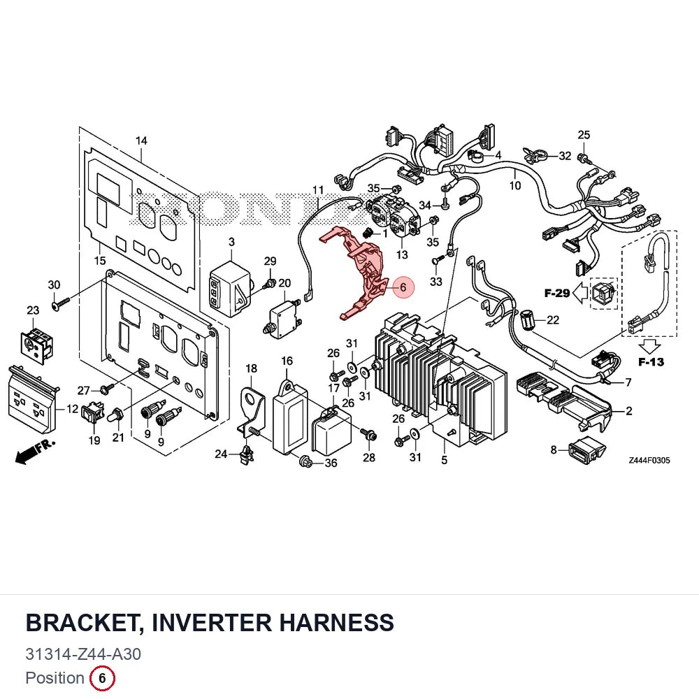 BRACKET, INVERTER HARNESS