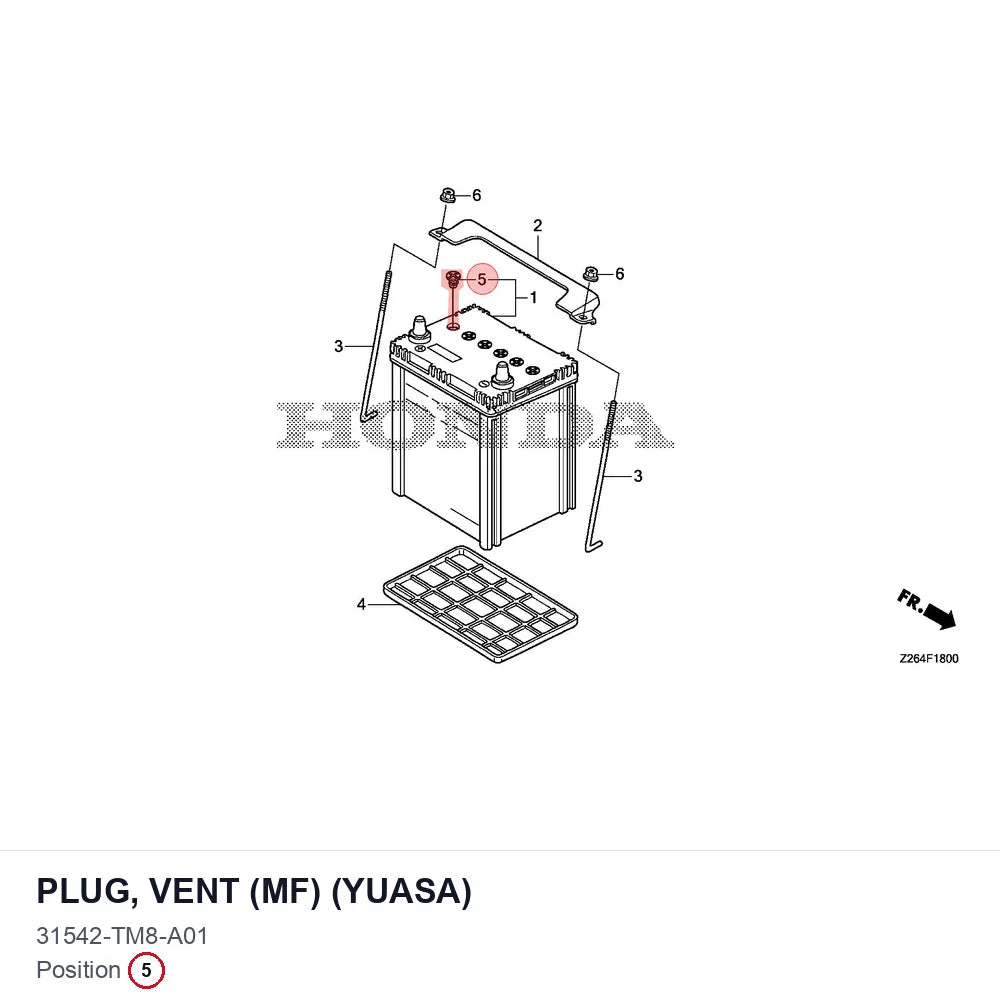PLUG, VENT (MF) (YUASA)
