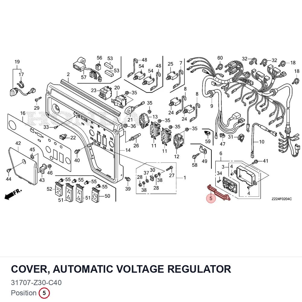 COVER, AUTOMATIC VOLTAGE REGULATOR