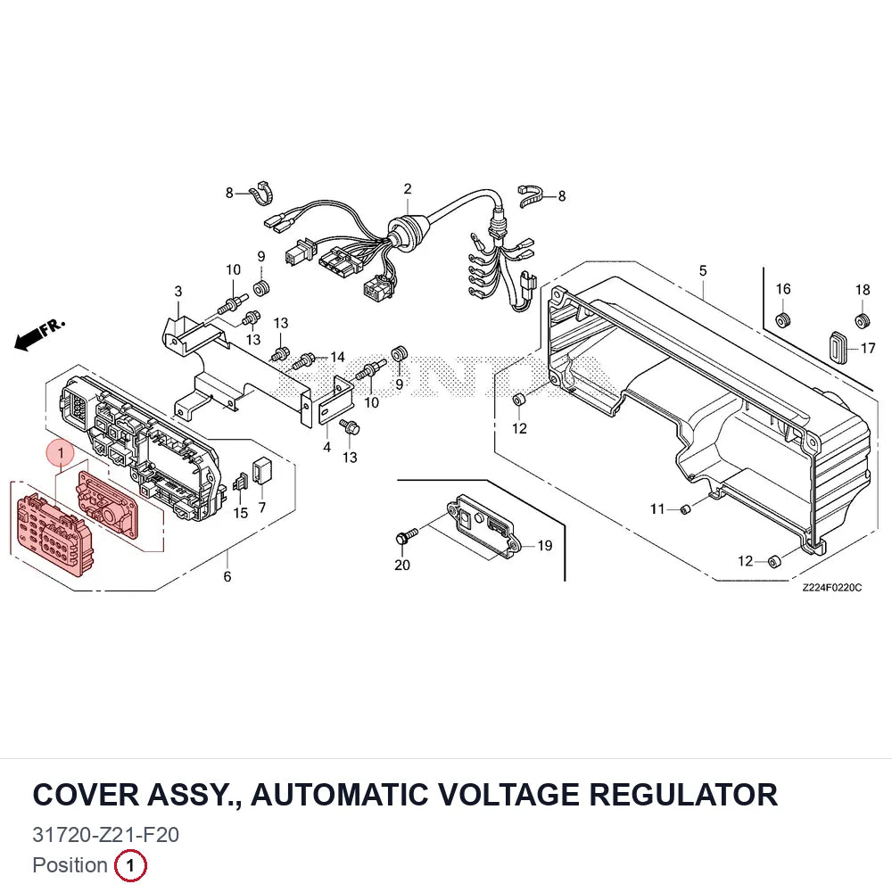 COVER ASSY., AUTOMATIC VOLTAGE REGULATOR