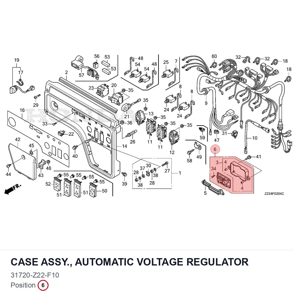 CASE ASSY., AUTOMATIC VOLTAGE REGULATOR