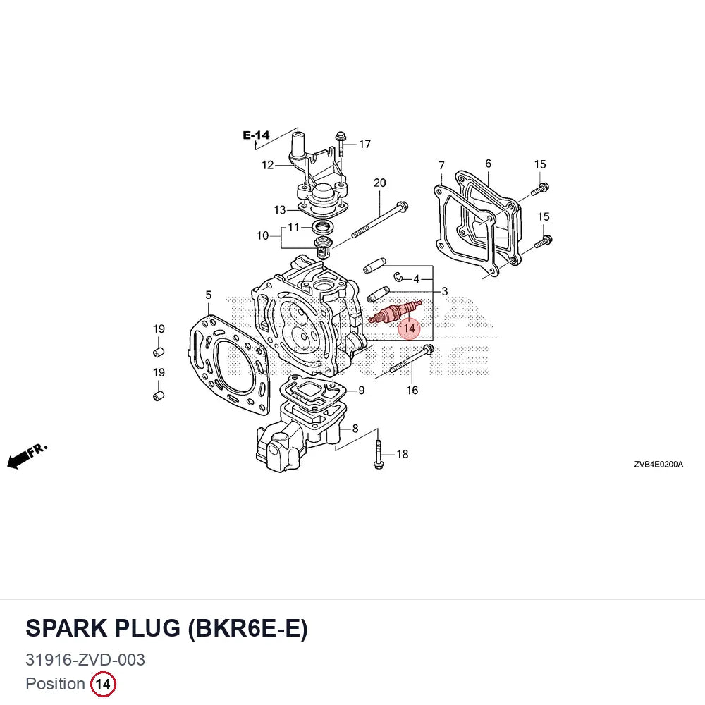 SPARK PLUG (BKR6E-E)