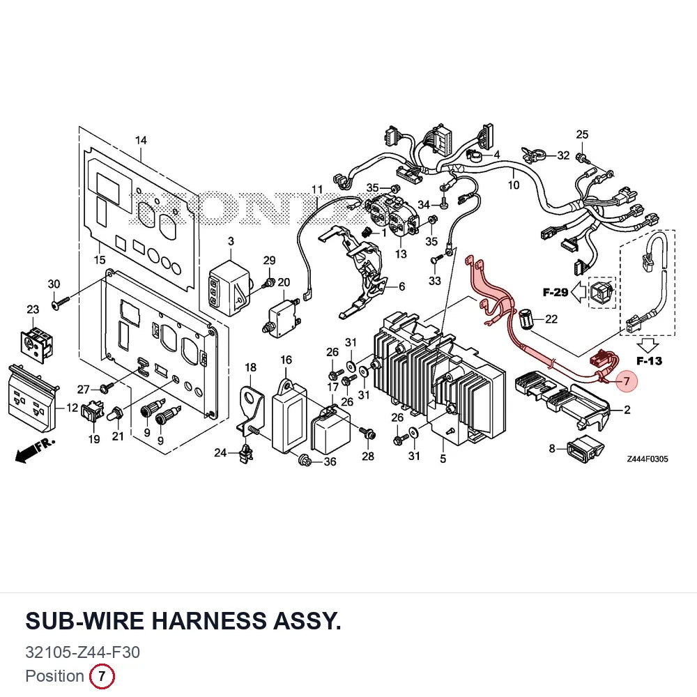 SUB-WIRE HARNESS ASSY.