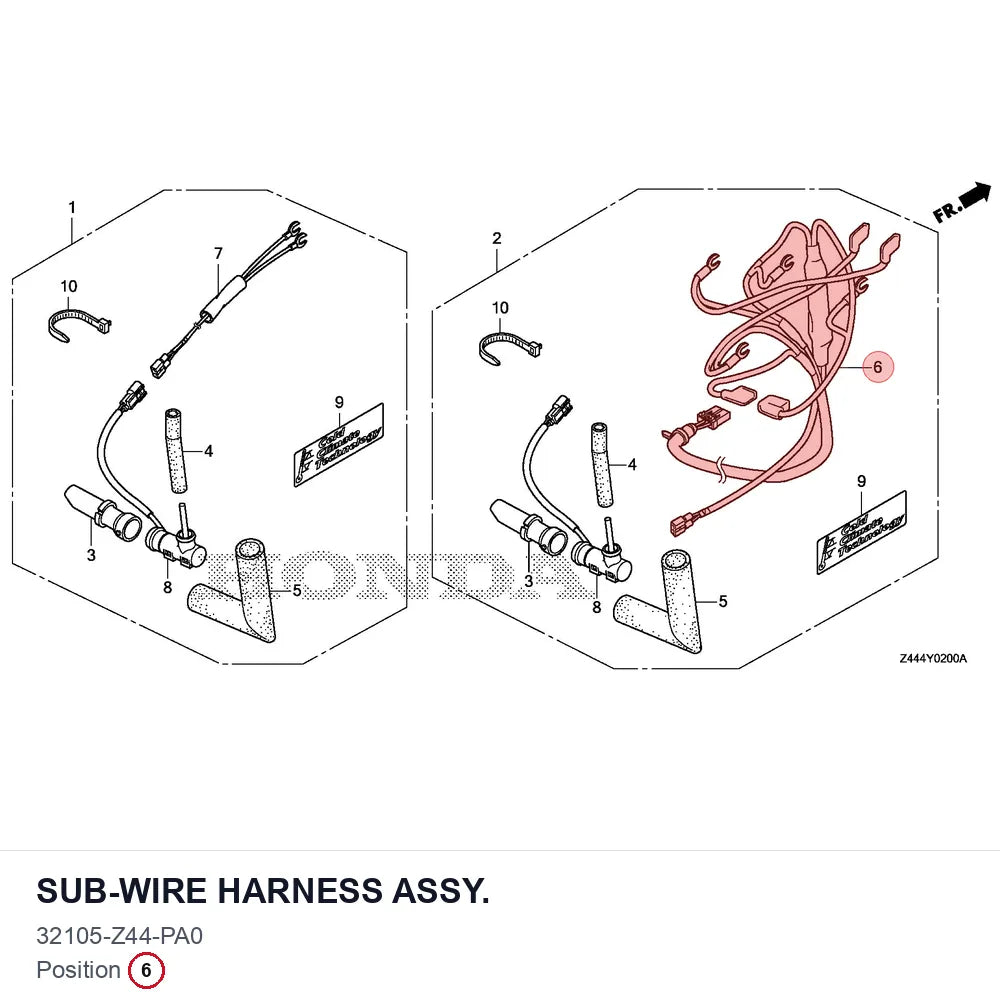 SUB-WIRE HARNESS ASSY.