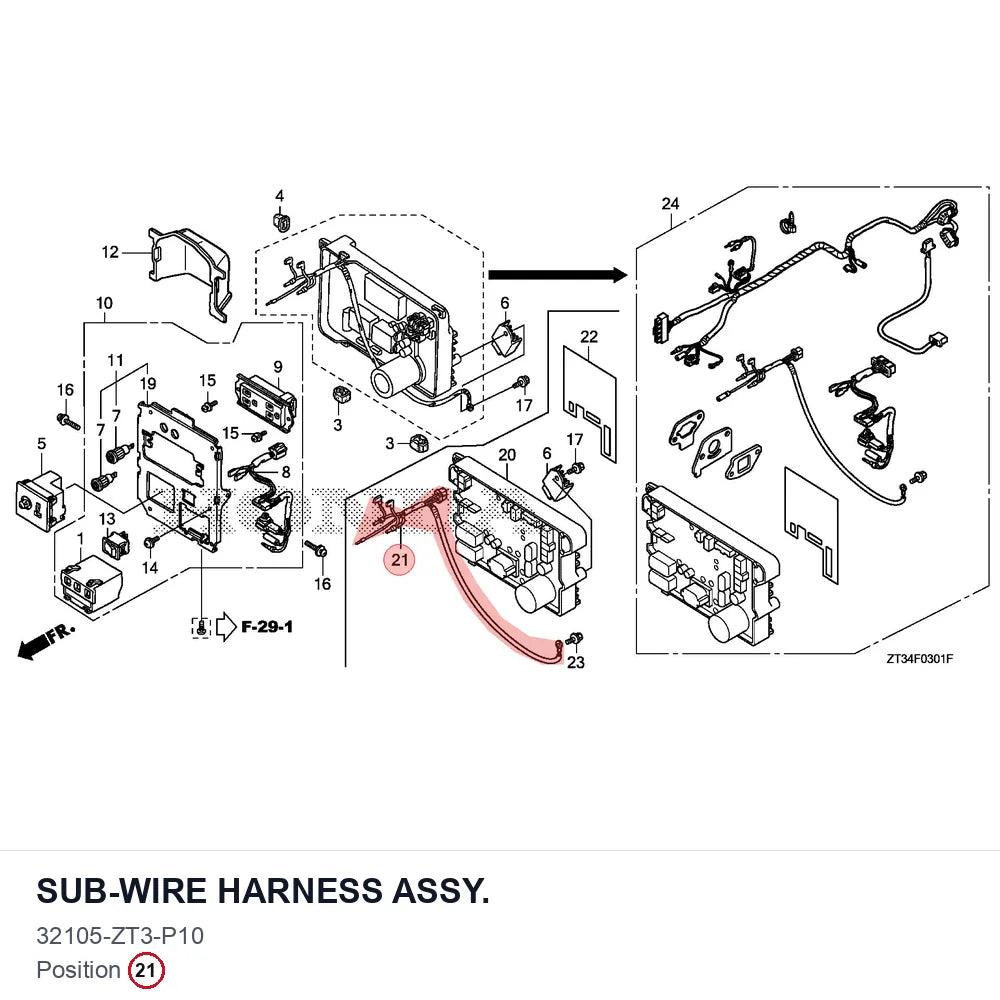 SUB-WIRE HARNESS ASSY.